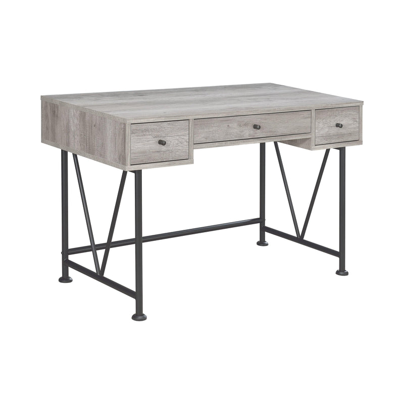 Analiese - Grey Driftwood & Black - Writing Desk - Ornate Home