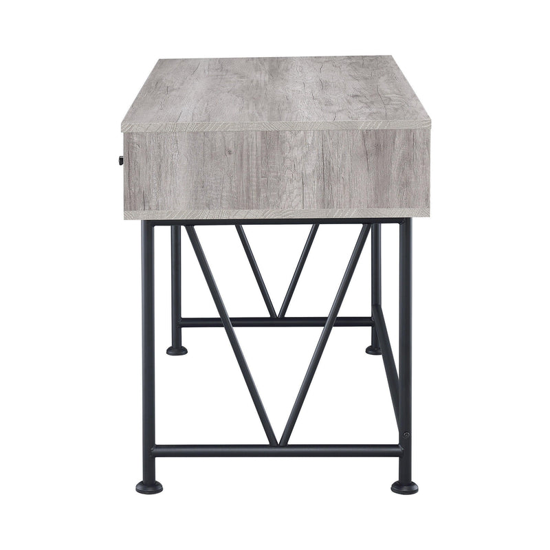 Analiese - Grey Driftwood & Black - Writing Desk - Ornate Home