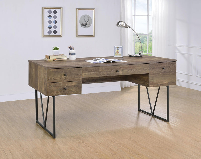 Analiese - Rustic Oak - Writing Desk - Ornate Home