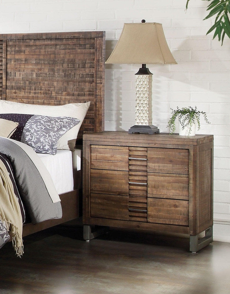 Andria Reclaimed Oak Nightstand - Ornate Home