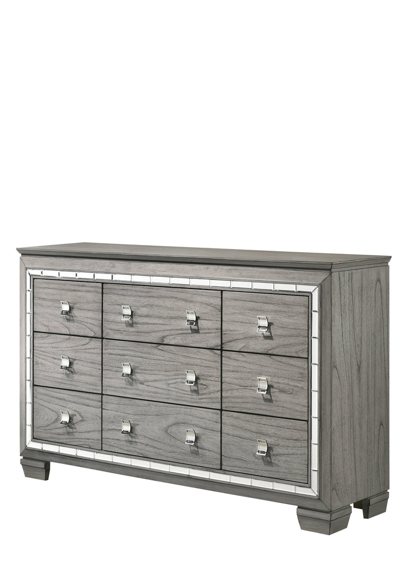 Antares Light Gray Oak Dresser - Ornate Home