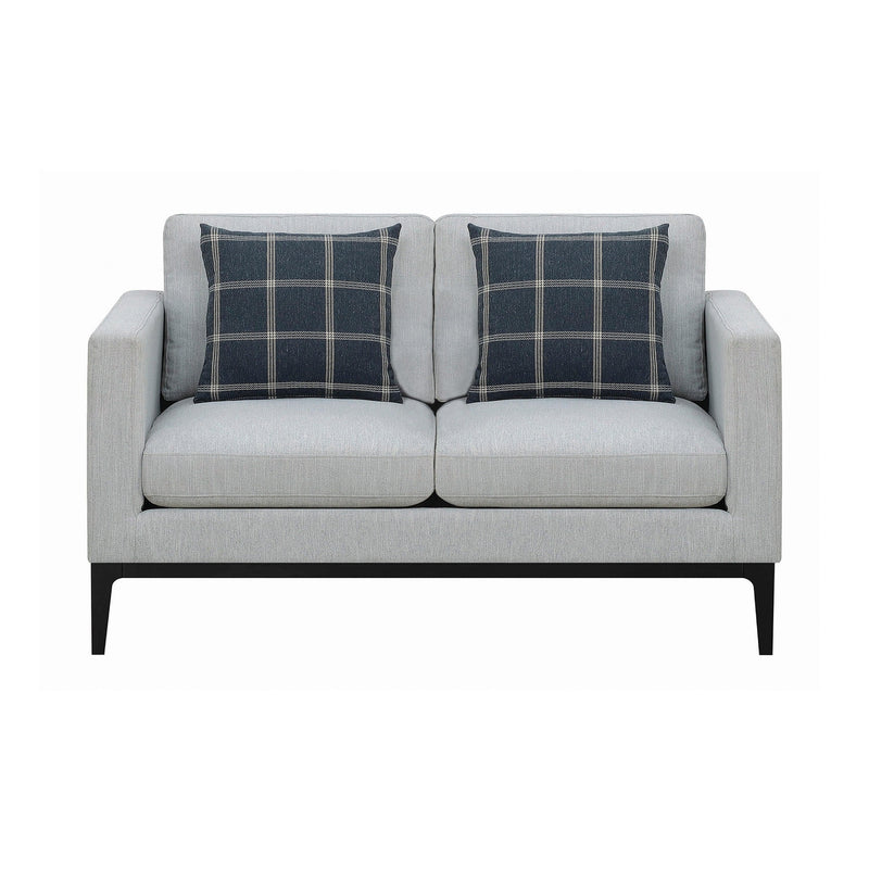 Apperson - Light Grey - Stationary Loveseat - Ornate Home