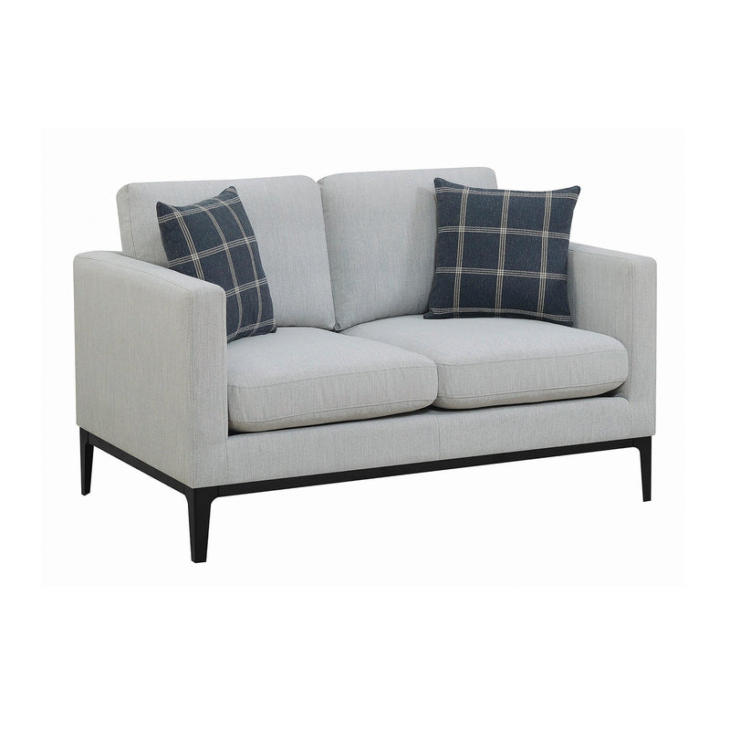 Apperson - Light Grey - Stationary Loveseat - Ornate Home