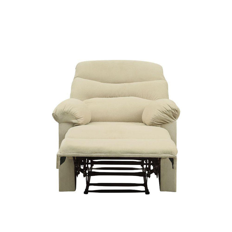 Arcadia - Beige Microfiber - Recliner (Motion) - Ornate Home