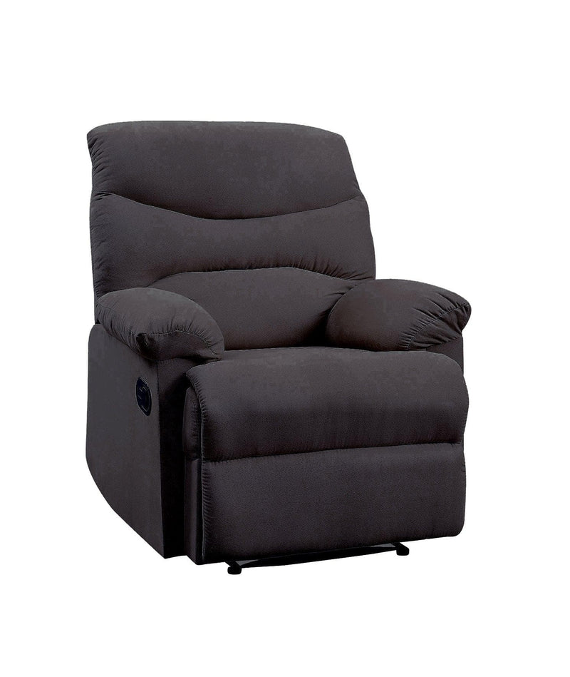 Arcadia Black Woven Fabric Recliner (Motion) - Ornate Home