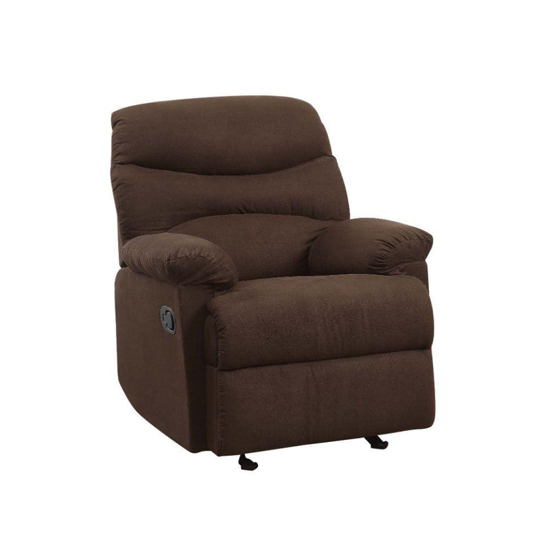 Arcadia - Chocolate Microfiber - Glider Recliner (Motion) - Ornate Home