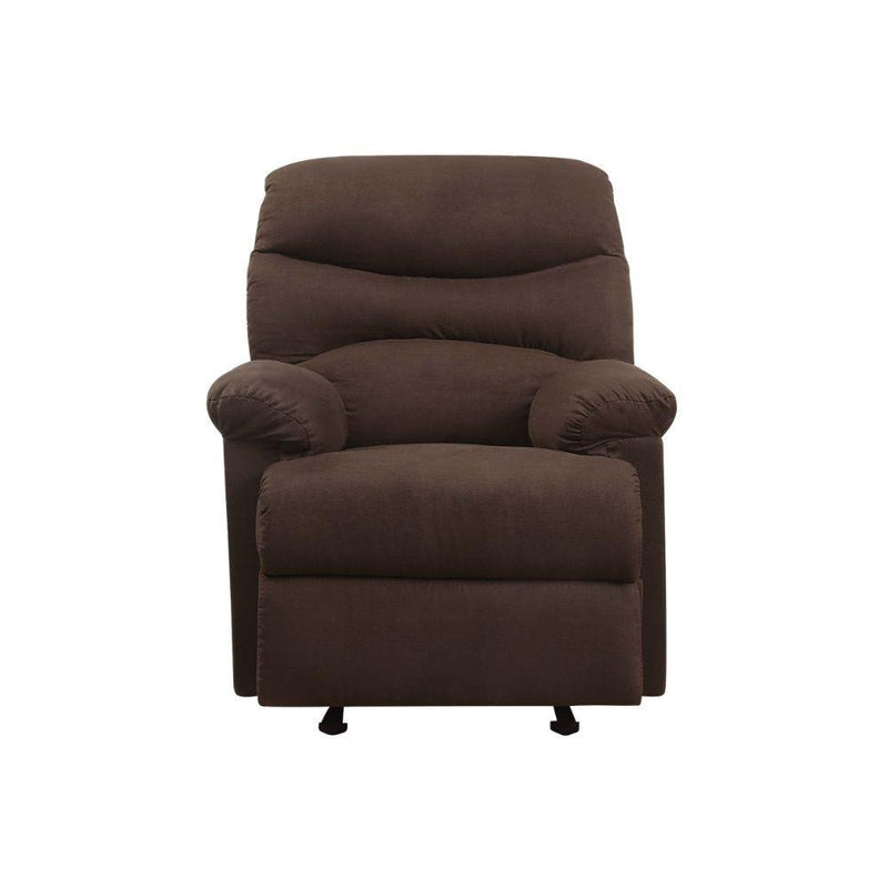 Arcadia - Chocolate Microfiber - Glider Recliner (Motion) - Ornate Home