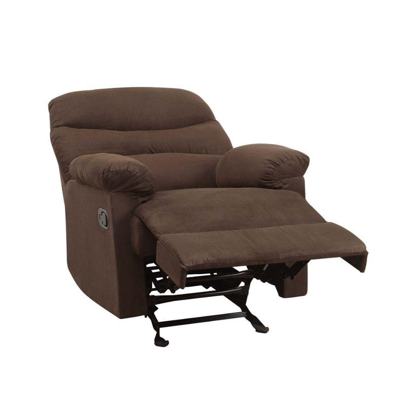 Arcadia - Chocolate Microfiber - Glider Recliner (Motion) - Ornate Home