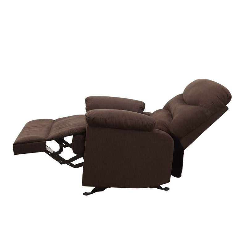 Arcadia - Chocolate Microfiber - Glider Recliner (Motion) - Ornate Home