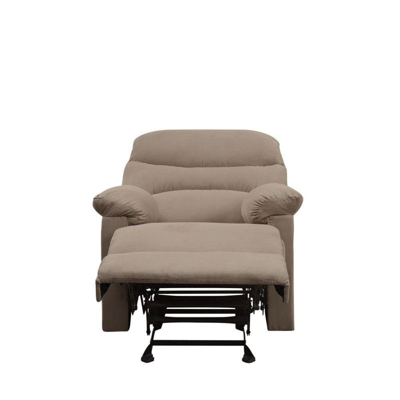 Arcadia - Light Brown Microfiber - Recliner (Motion) - Ornate Home