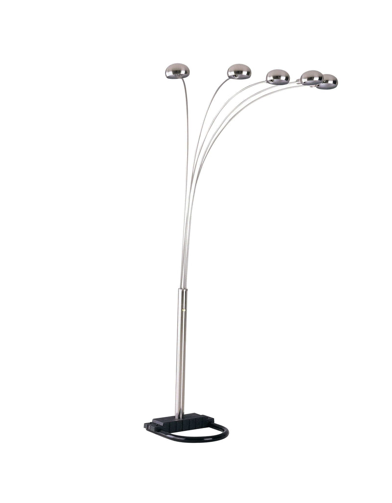 Hansen - Chrome - Floor Lamp w/ 5 Light - Ornate Home