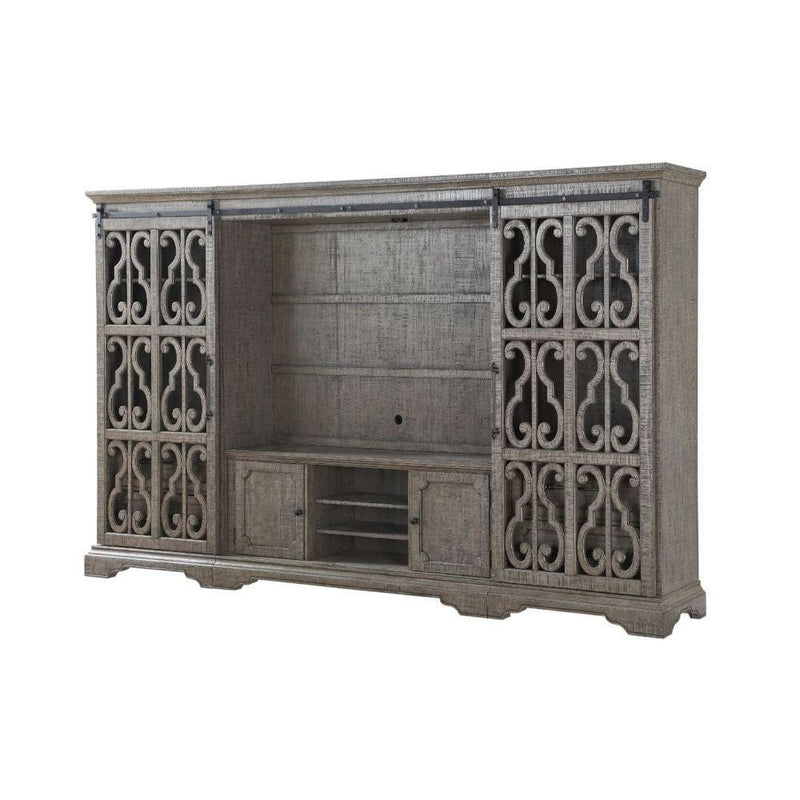 Artesia - Salvaged Natural - Entertainment Center & 65" TV Stand - Ornate Home