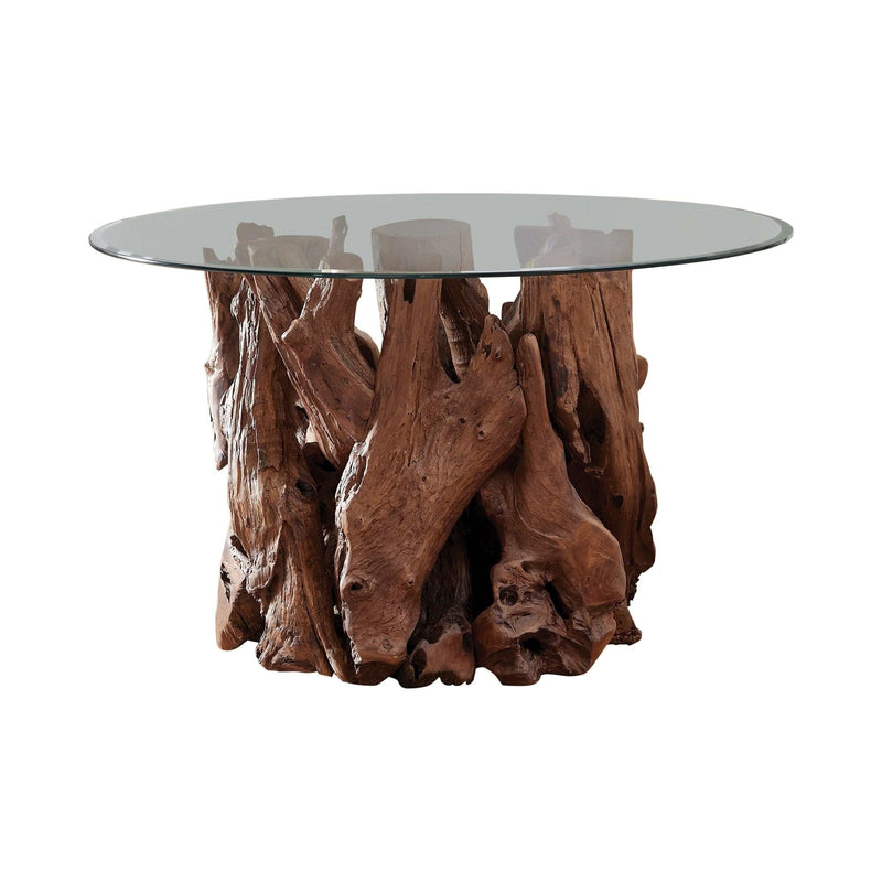 Asbury - Natural Teak - Dining Table Base - Ornate Home