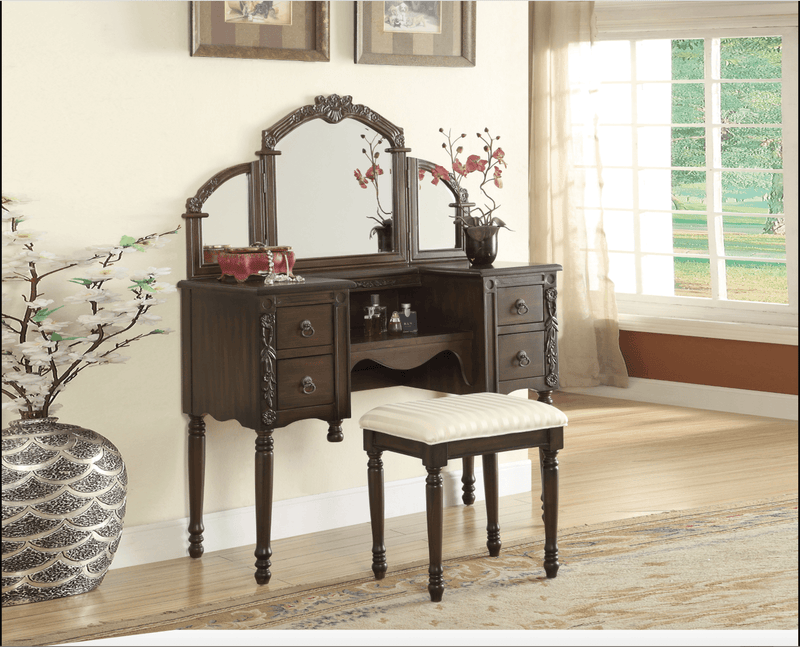 Ashton Oak Vanity Mirror - Ornate Home