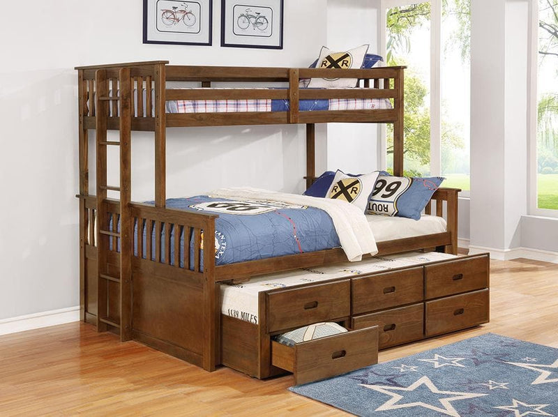 Atkin - Weathered Walnut - Bunk Bed - Ornate Home