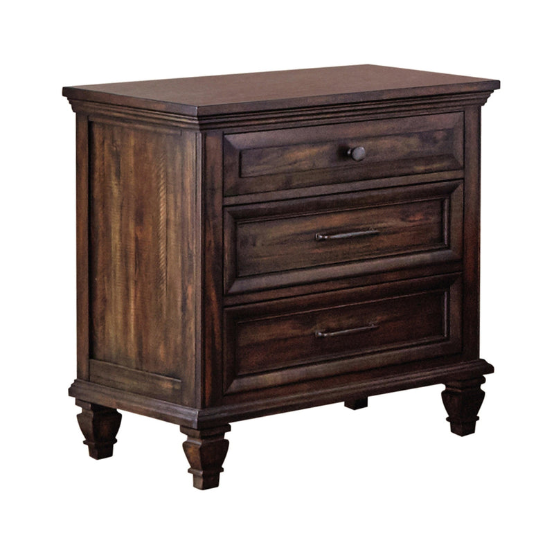 Avenue - Weathered Burnished Brow - Nightstand - Ornate Home