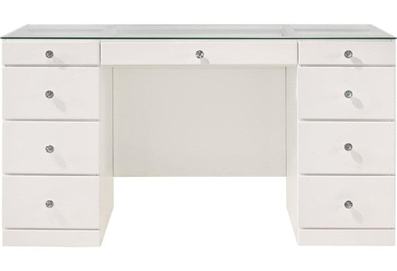 Avery White Vanity Desk - Ornate Home