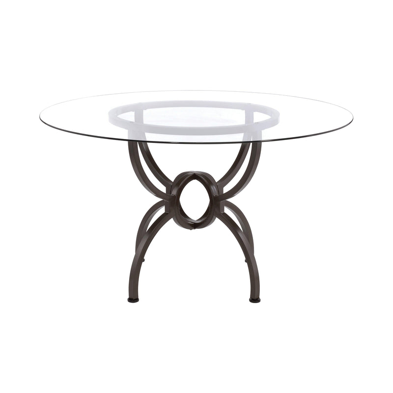 Aviano - Gunmetal - Dining Table Base - Ornate Home