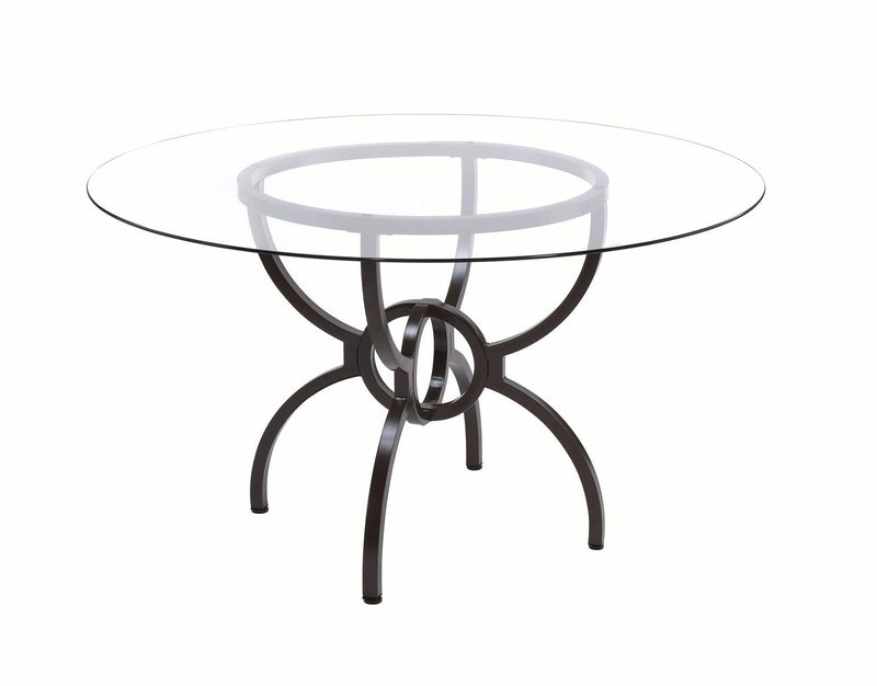 Aviano - Gunmetal - Dining Table Base - Ornate Home