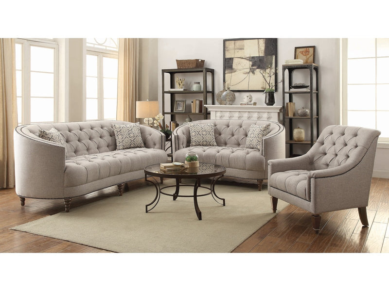 Avonlea - Beige - 3pc Living Room Set - Ornate Home