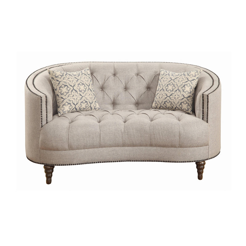 Avonlea - Beige - Stationary Loveseat - Ornate Home