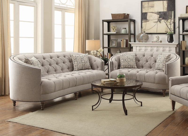 Avonlea - Beige - Stationary Sofa - Ornate Home