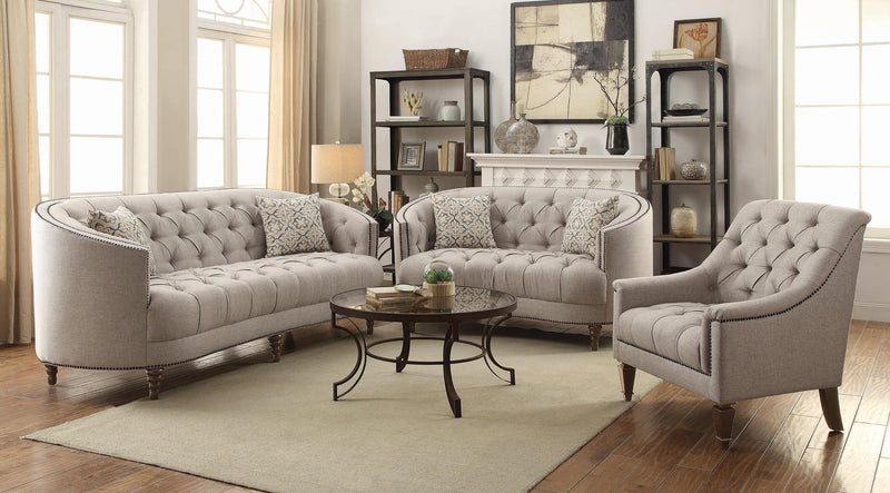 Avonlea - Beige - Stationary Sofa - Ornate Home