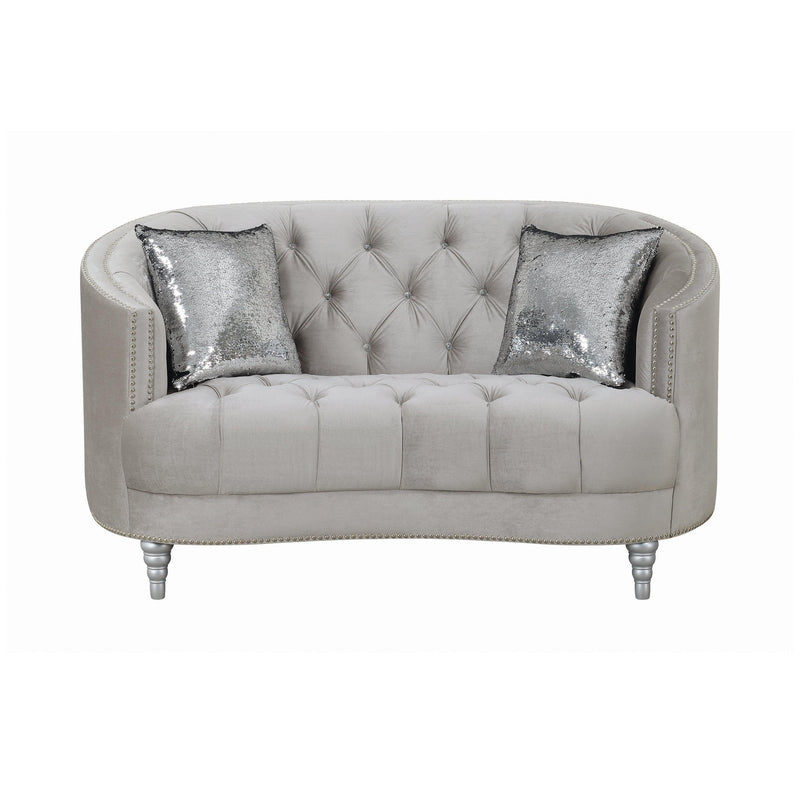 Avonlea - Grey - Stationary Loveseat - Ornate Home