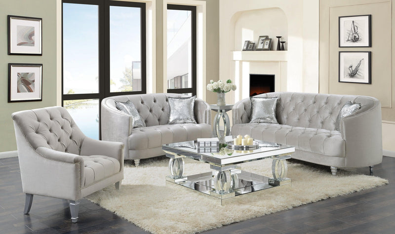 Avonlea - Grey - Stationary Sofa - Ornate Home