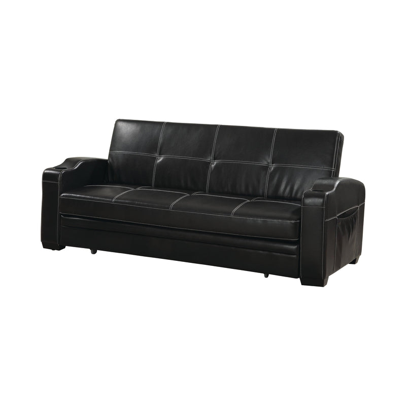 Avril - Black - Sleeper Sofa Bed - Ornate Home