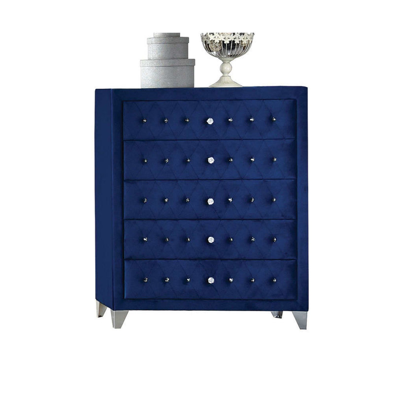 Dante - Blue Velvet - Chest - Ornate Home