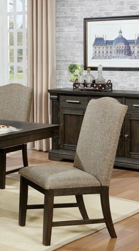 Faulk Espresso & Warm Gray Dining Chair (Set of 2)