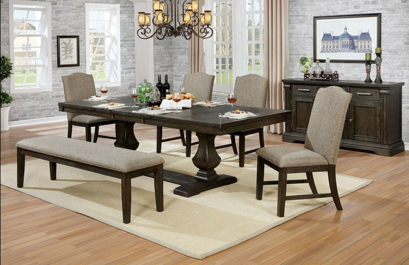 Faulk Espresso & Warm Gray Dining Table