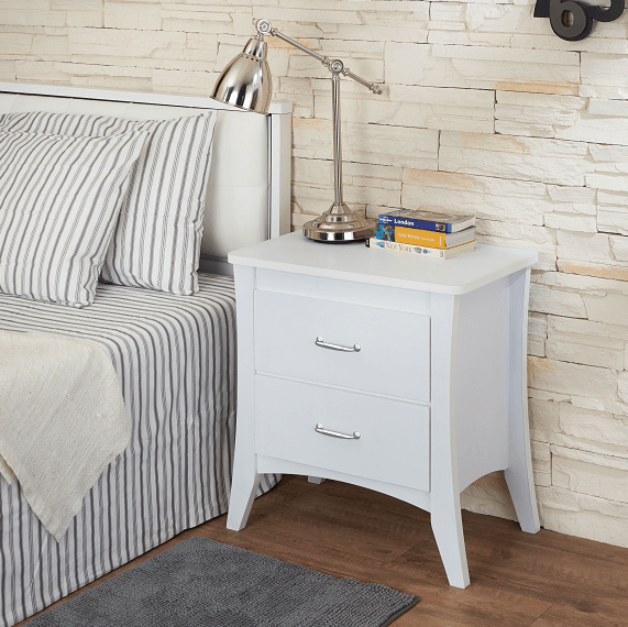 Babb White Accent Table - Ornate Home