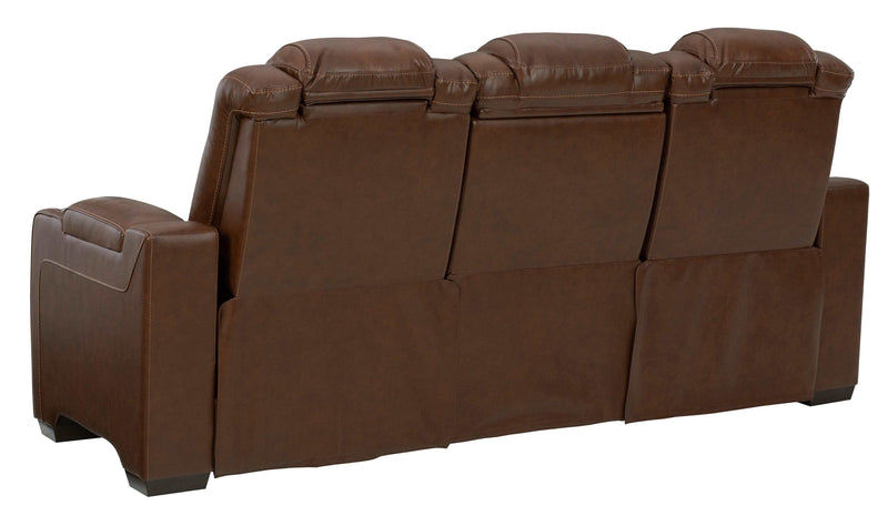 [CYBER WEEK] Backtrack - Chocolate - Power Reclining Sofa & Loveseat / 2pc Set - Ornate Home