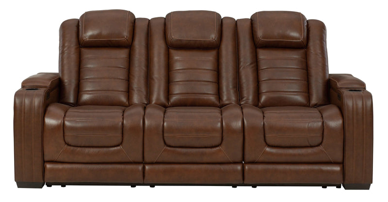 [CYBER WEEK] Backtrack - Chocolate - Power Reclining Sofa & Loveseat / 2pc Set - Ornate Home