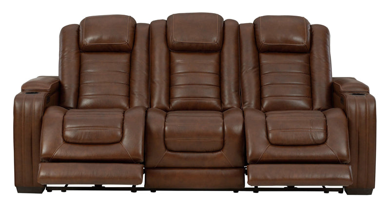 [CYBER WEEK] Backtrack - Chocolate - Power Reclining Sofa & Loveseat / 2pc Set - Ornate Home