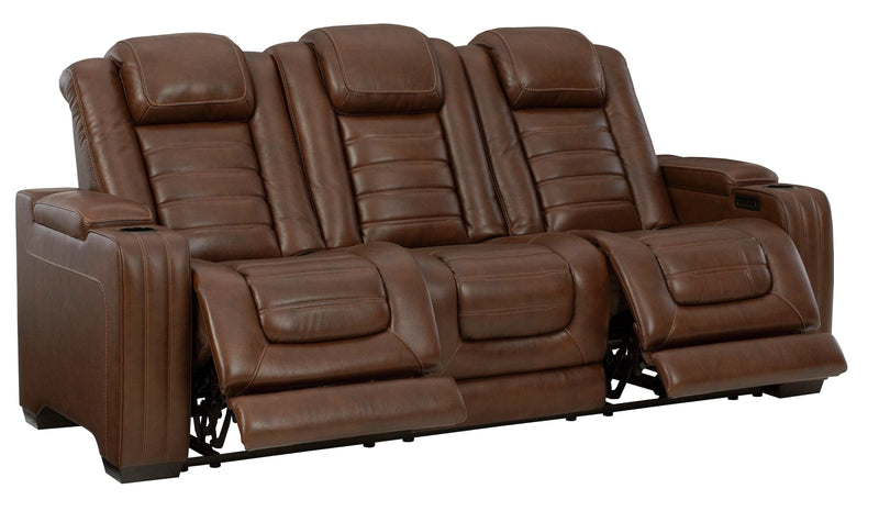 [CYBER WEEK] Backtrack - Chocolate - Power Reclining Sofa & Loveseat / 2pc Set - Ornate Home