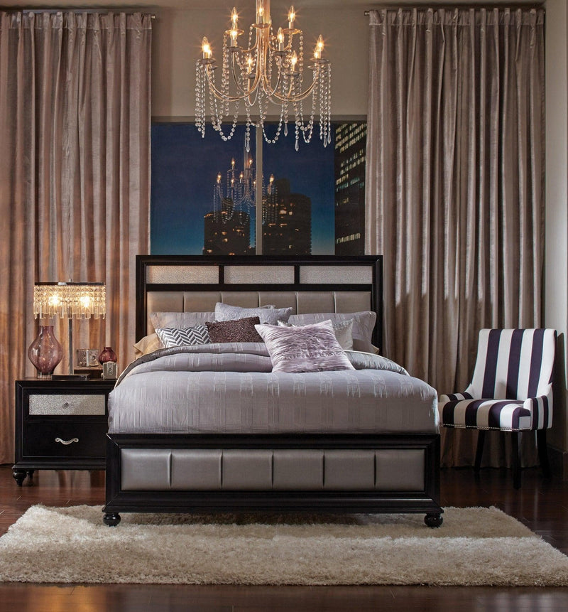 Barzini - Black & Grey - Queen Bed - Ornate Home