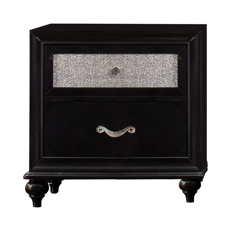 Barzini - Black - Nightstand - Ornate Home