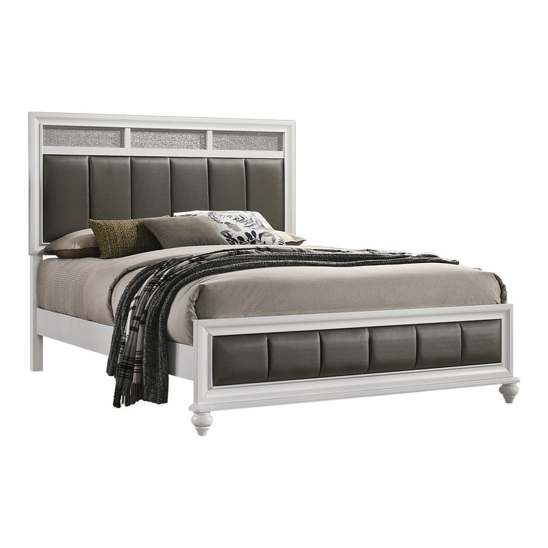 Barzini - White - California King Panel Bed - Ornate Home