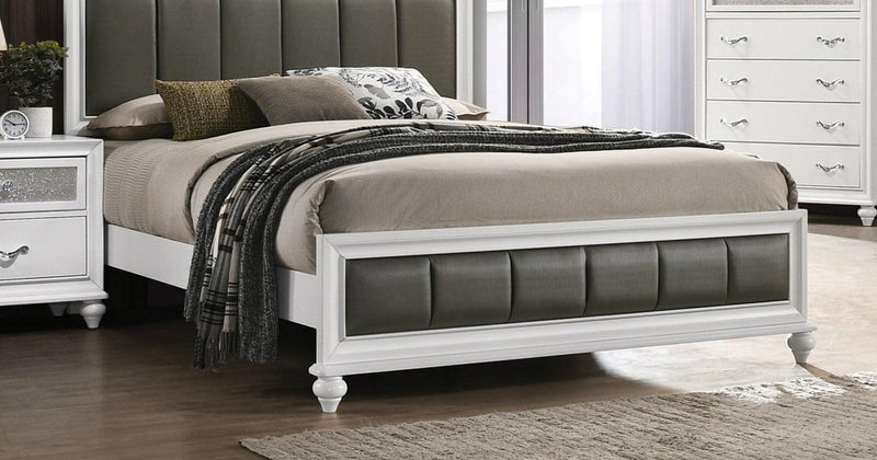 Barzini - White - California King Panel Bed - Ornate Home