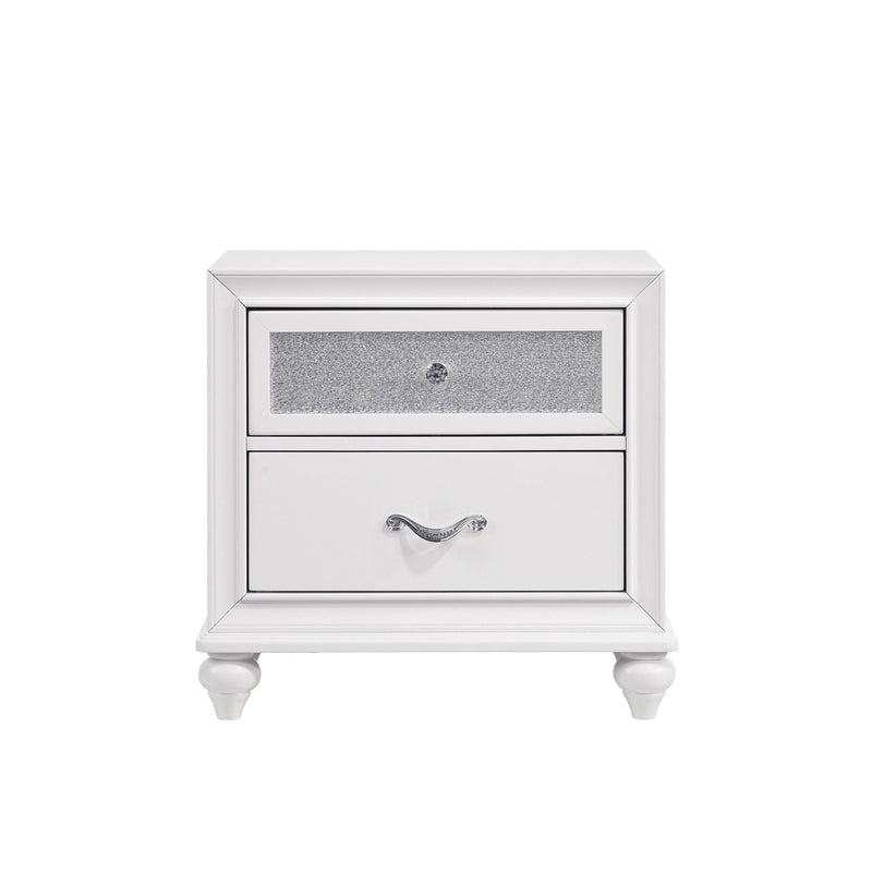 Barzini - White - Nightstand - Ornate Home