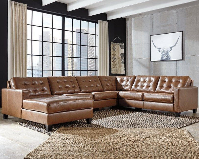 Baskove 4-Piece Sectional with Chaise - Ornate Home