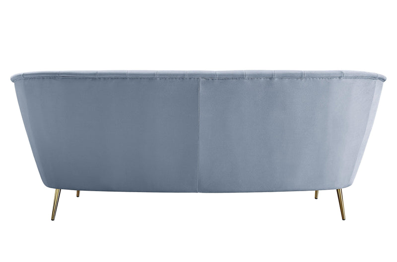 Bayram - Light Gray Velvet - Sofa - Ornate Home