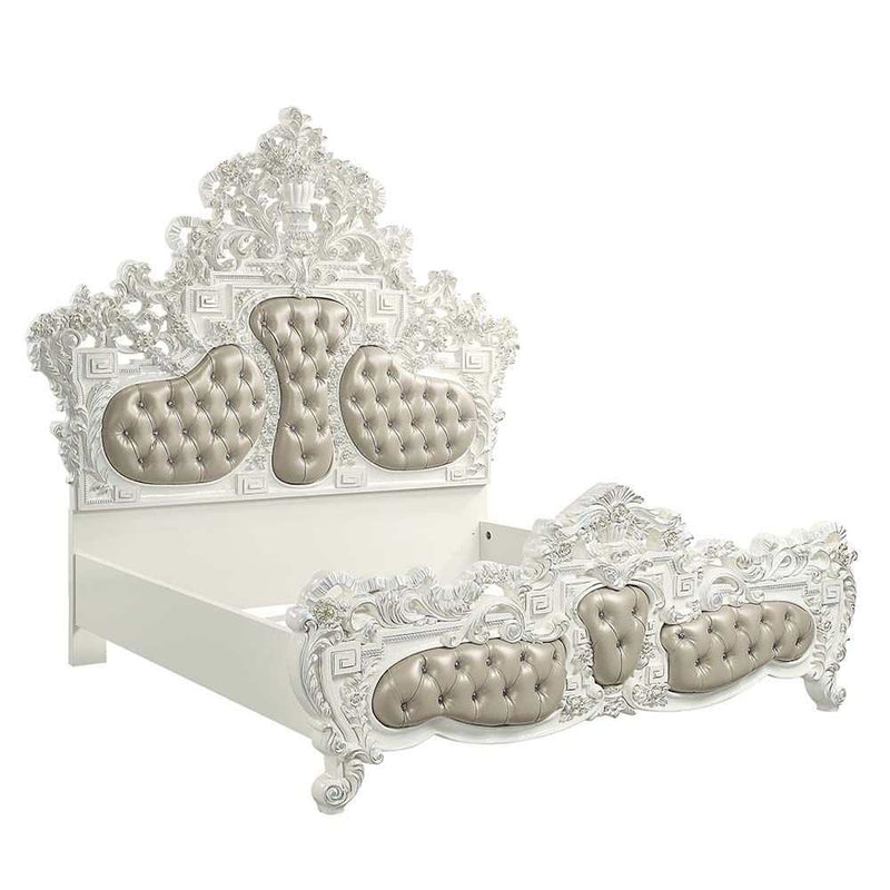 Vanaheim - Antique White - Eastern King Bed - Ornate Home