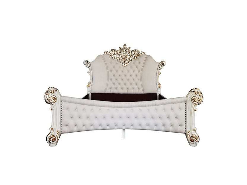 Vendom - Ivory & Antique Pearl - Eastern King Bed - Ornate Home