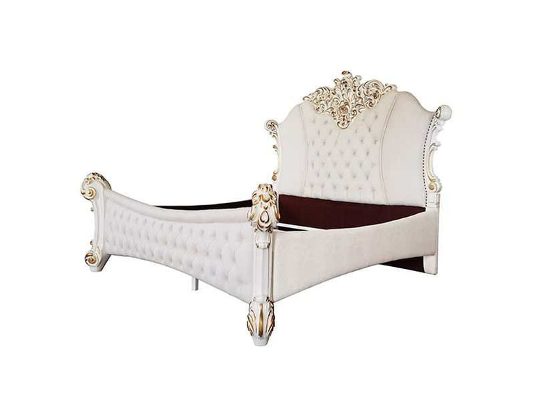 Vendom - Ivory & Antique Pearl - Eastern King Bed - Ornate Home