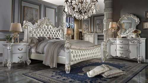 Vendom - Antique Pearl - Eastern King Bed - Ornate Home