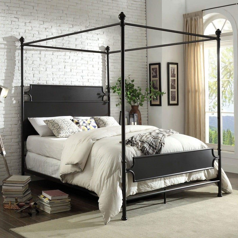 Beatrix - Black Metal - Cal. King Bed - Ornate Home